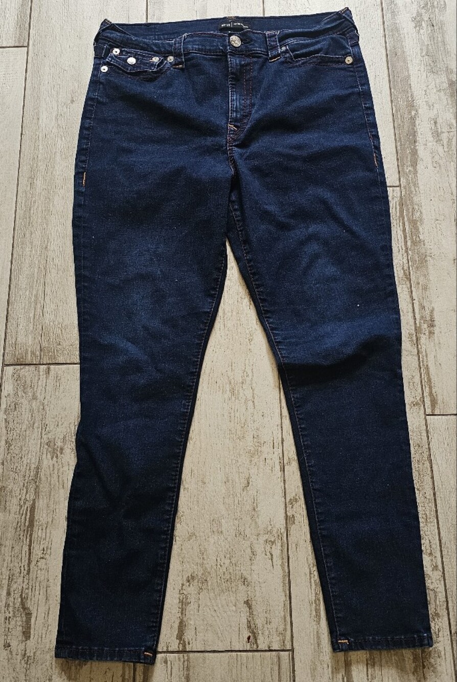 True Religion Dark Blue Slim Fit Skinny Jeans 34